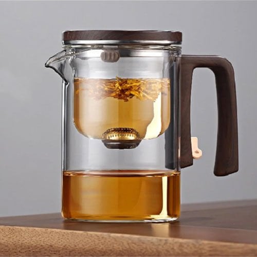 Miter Otomatik Cam Demlik 2 Bardak Hediye