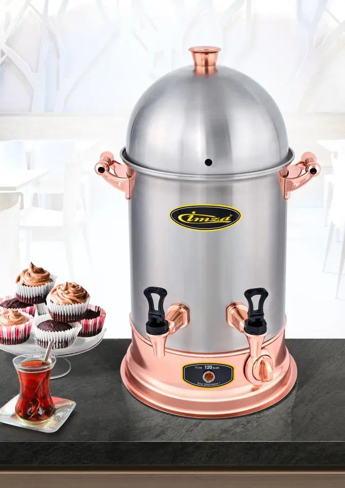 Lüks Rose Çay Makinesi 30 Bardak