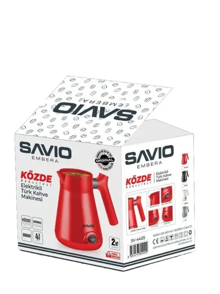 Savio Embera Közde Kahve Özellikli Elektrikli Cezve-Plastik Türk Kahve Makinesi