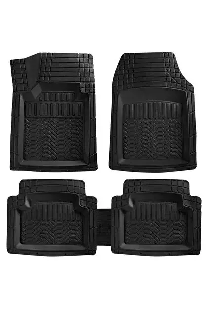 Premium Havuzlu Oto Paspas 4d (Siyah) 5Parça Set