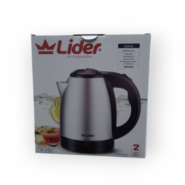 Lider 1.8 Lt Paslanmaz Çelik Kettle - Su Isıtıcı