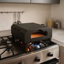 Flarte Ocak Üstü Taş Fırın Eko Model Camsız 30x30cm Pizza Fırını