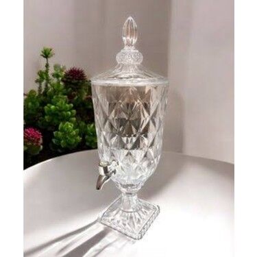 4,5lt Cam Sebil Musluklu Şerbetlik Parti Damacanası Meşrubatlık