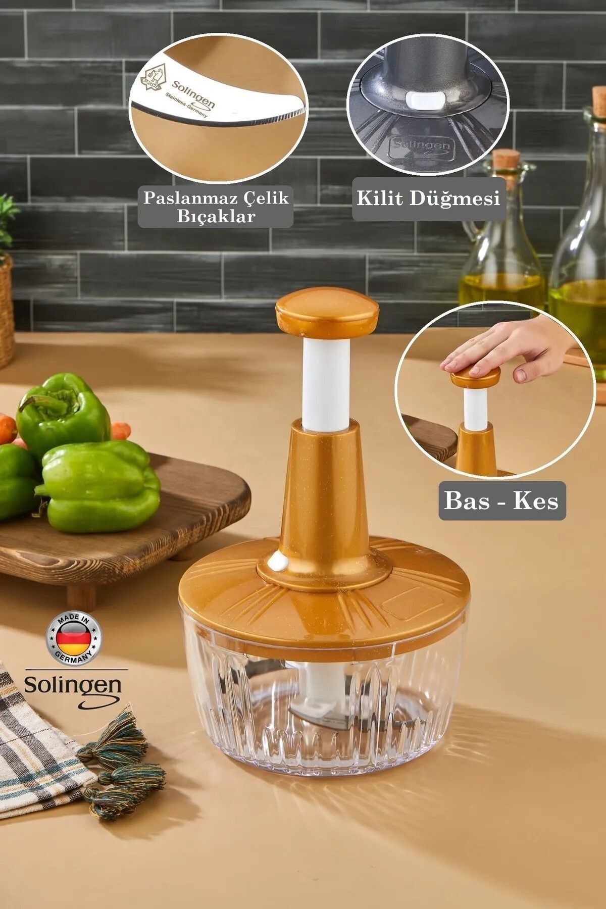 3 Bıçaklı Rondo El Rondosu Basmalı El Rondosu