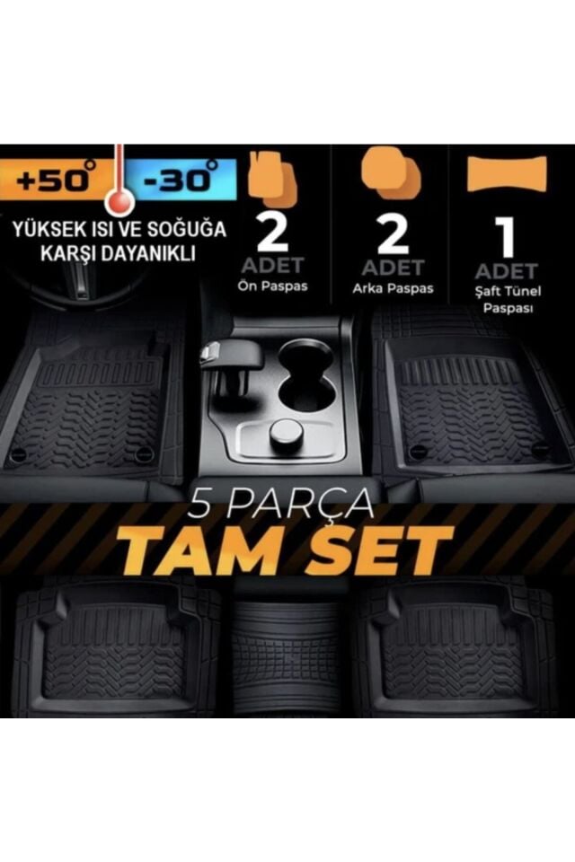 İtimat Her Araca Uyumlu 4d Havuzlu Oto Paspas Max Gri