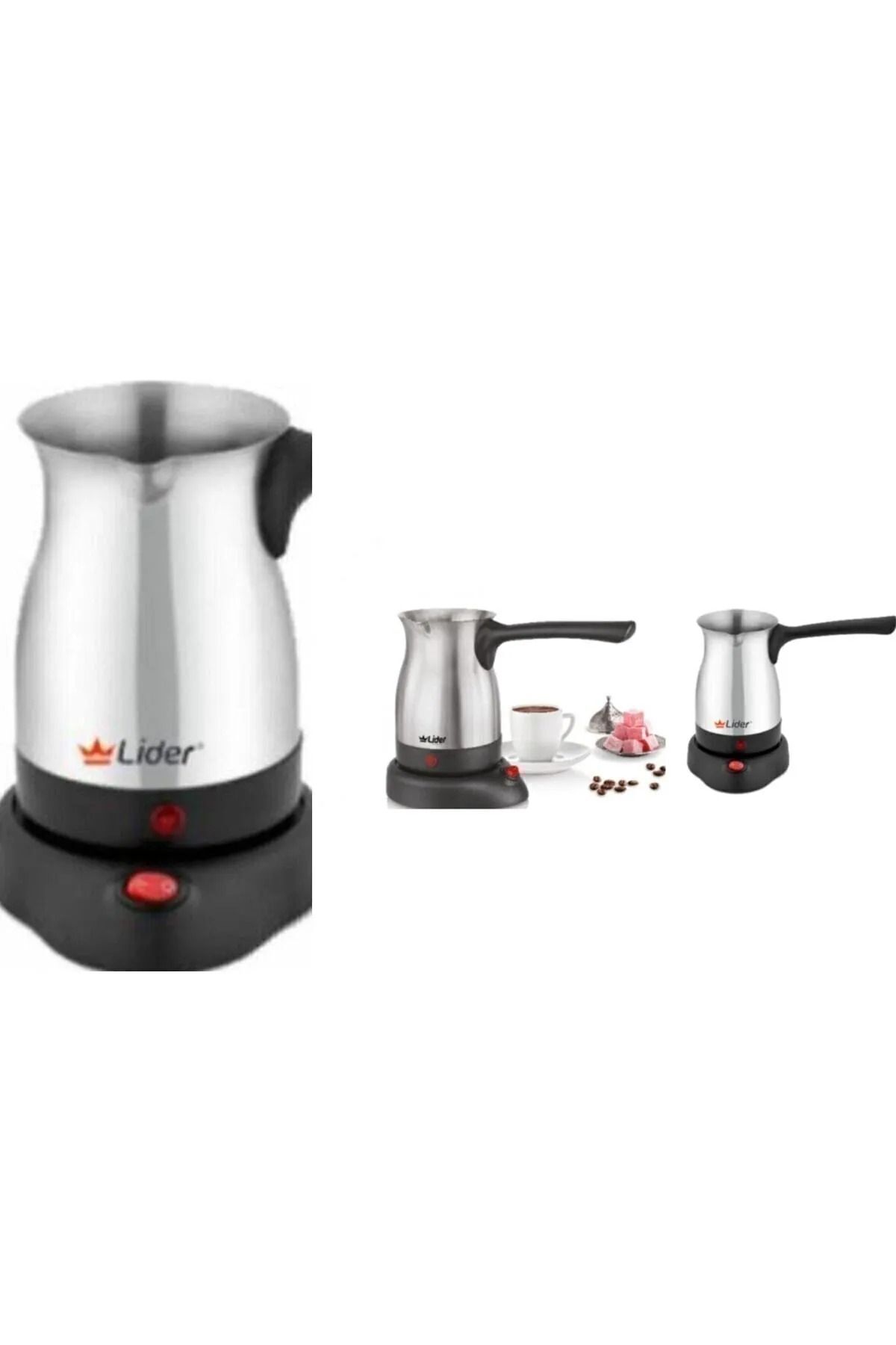 Lider Foam Elektrikli Çelik Cezve Kahve Makinesi
