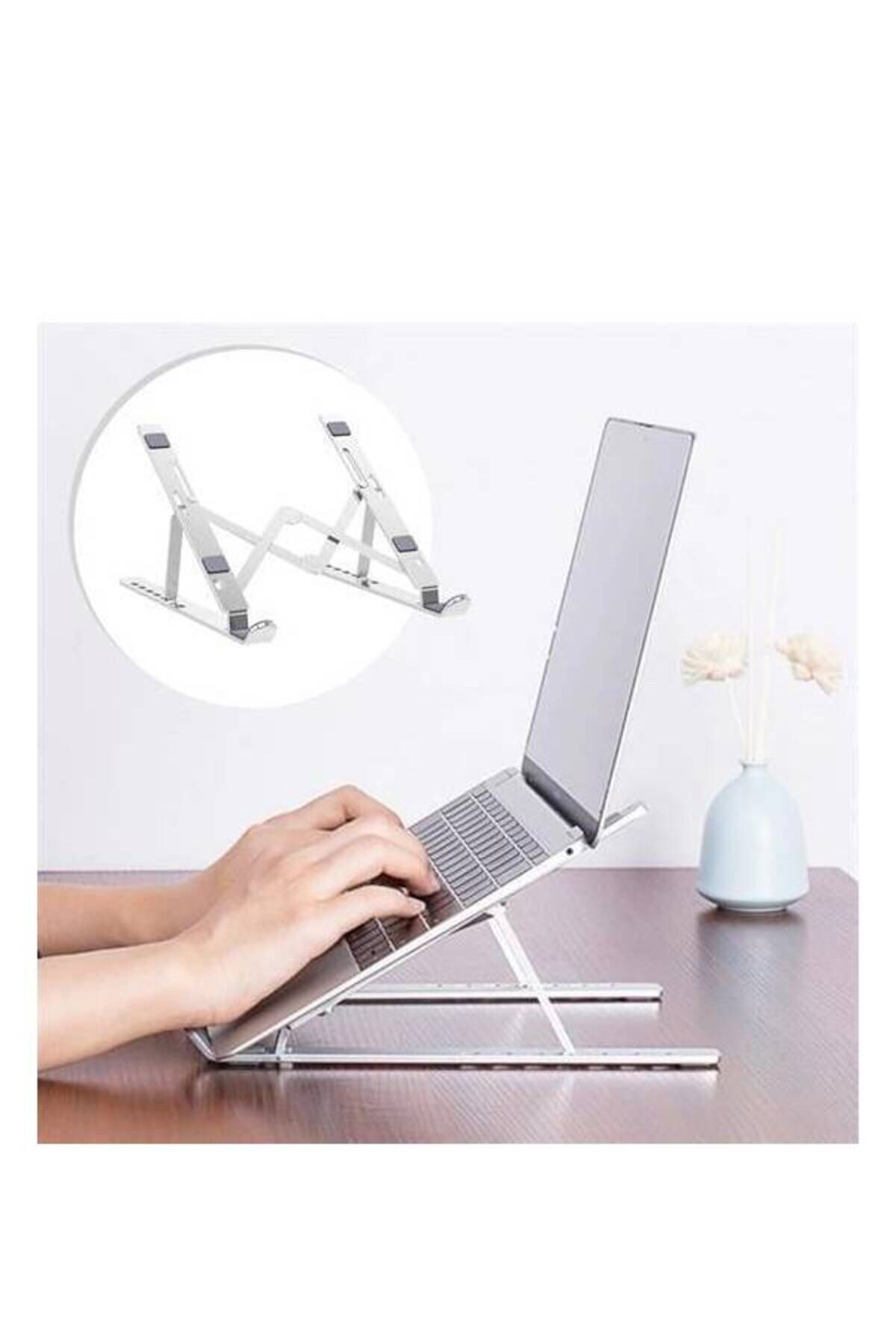 BUFFER® Ayarlanabilir Dizüstü Destek Tabanı Tamamen Katlanabilir Taşınabilir Laptop Yükseltici