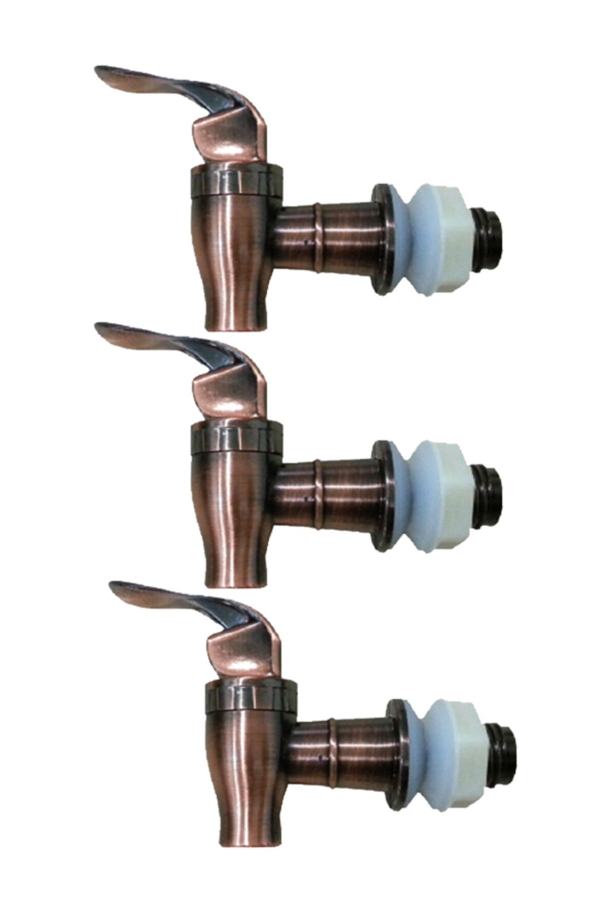 Cam Sebil ve Damacana Bakır Renkli Basmalı Yedek Musluğu 3Lü Set-Bakır Renkli Yedek Musluk YENİ