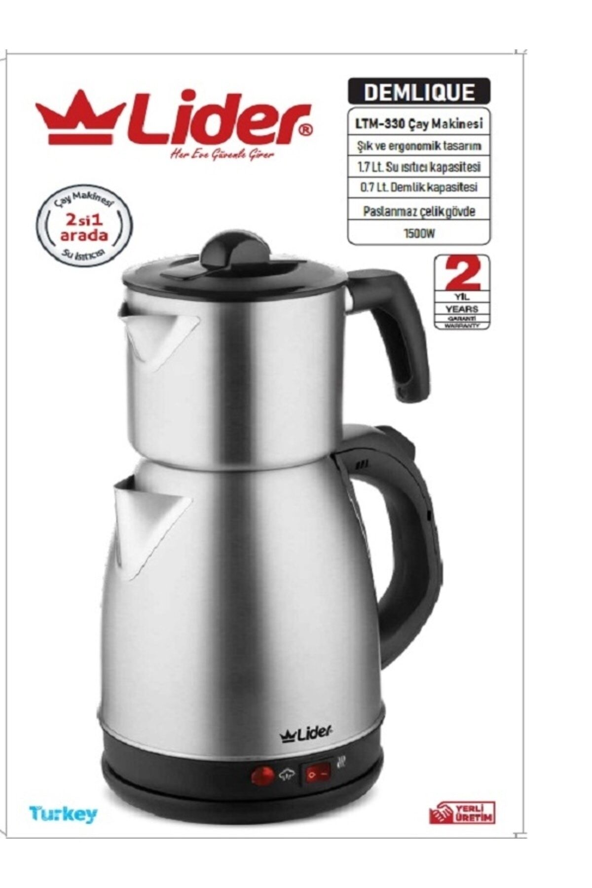 Ltm-330 Çelik Çay Makinesi 2'si 1 Arada