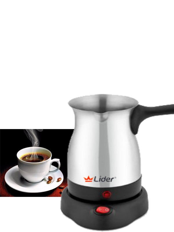 Lider Elektrikli Çelik Cezve Kahve Makinesi