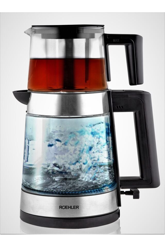 Rtg0015g Cam Led Işıklı Çay Makinesi