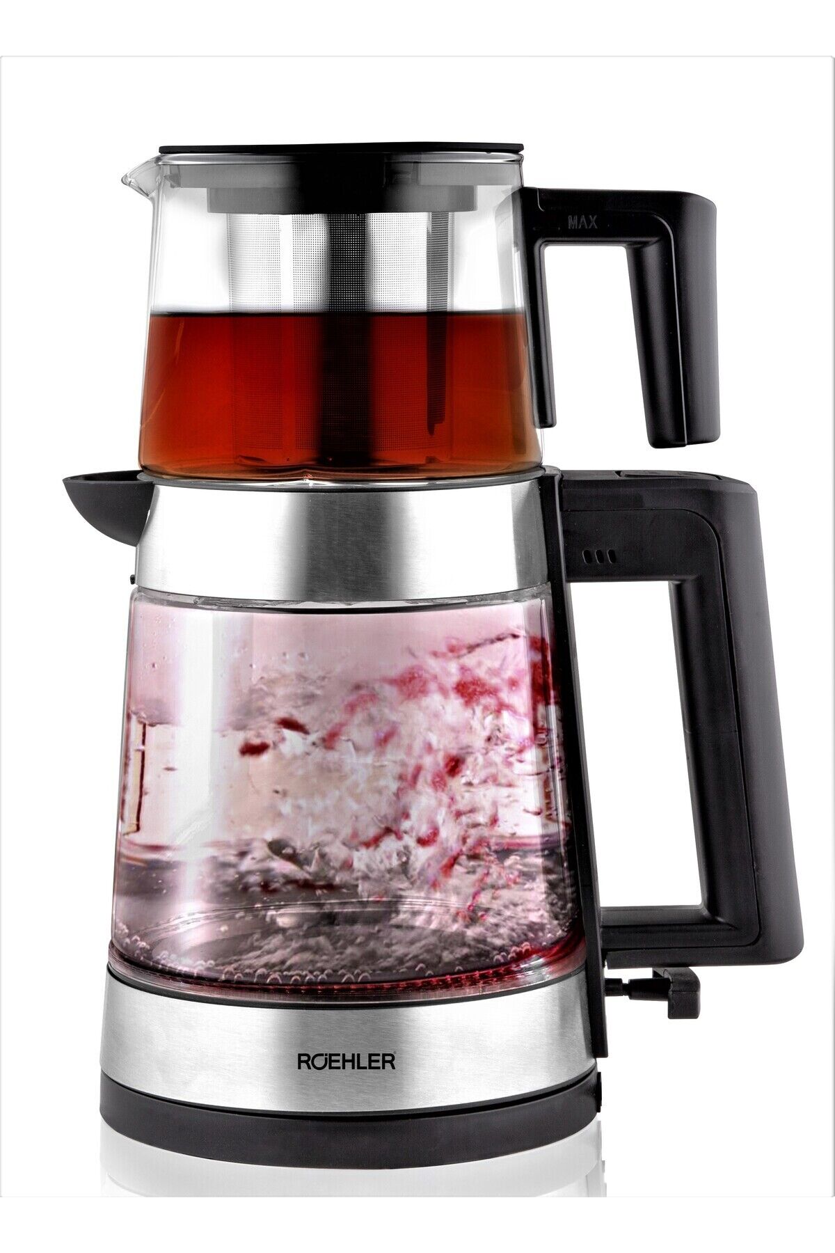 Rtg0015g Cam Led Işıklı Çay Makinesi