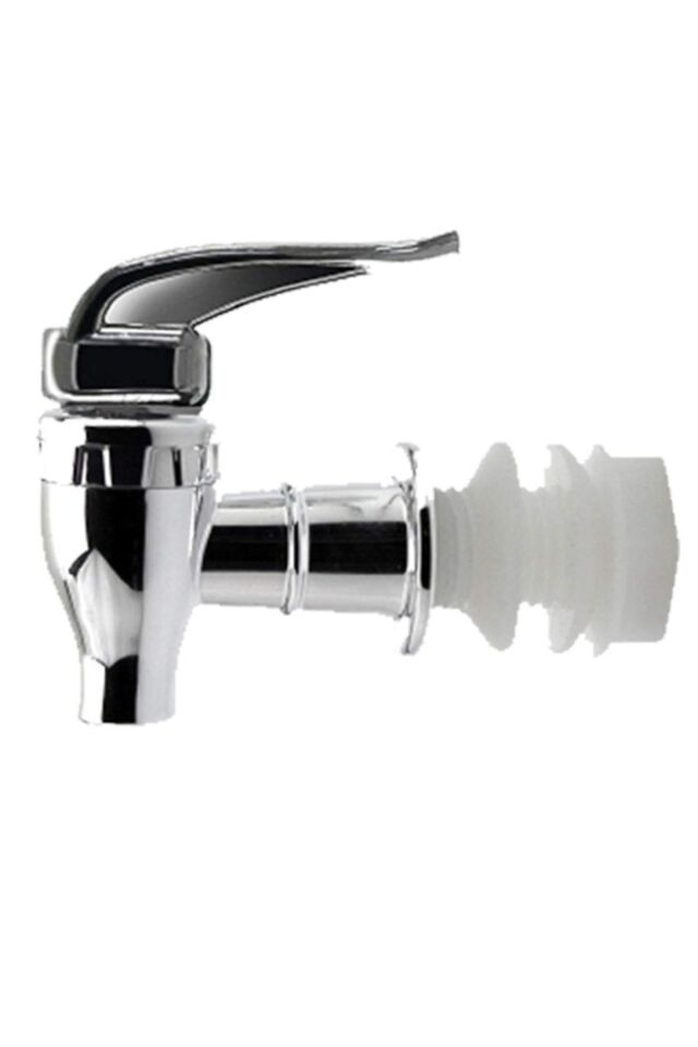 Cam Sebil Ve Damacana Gümüş/gri Basmalı Yedek Musluğu