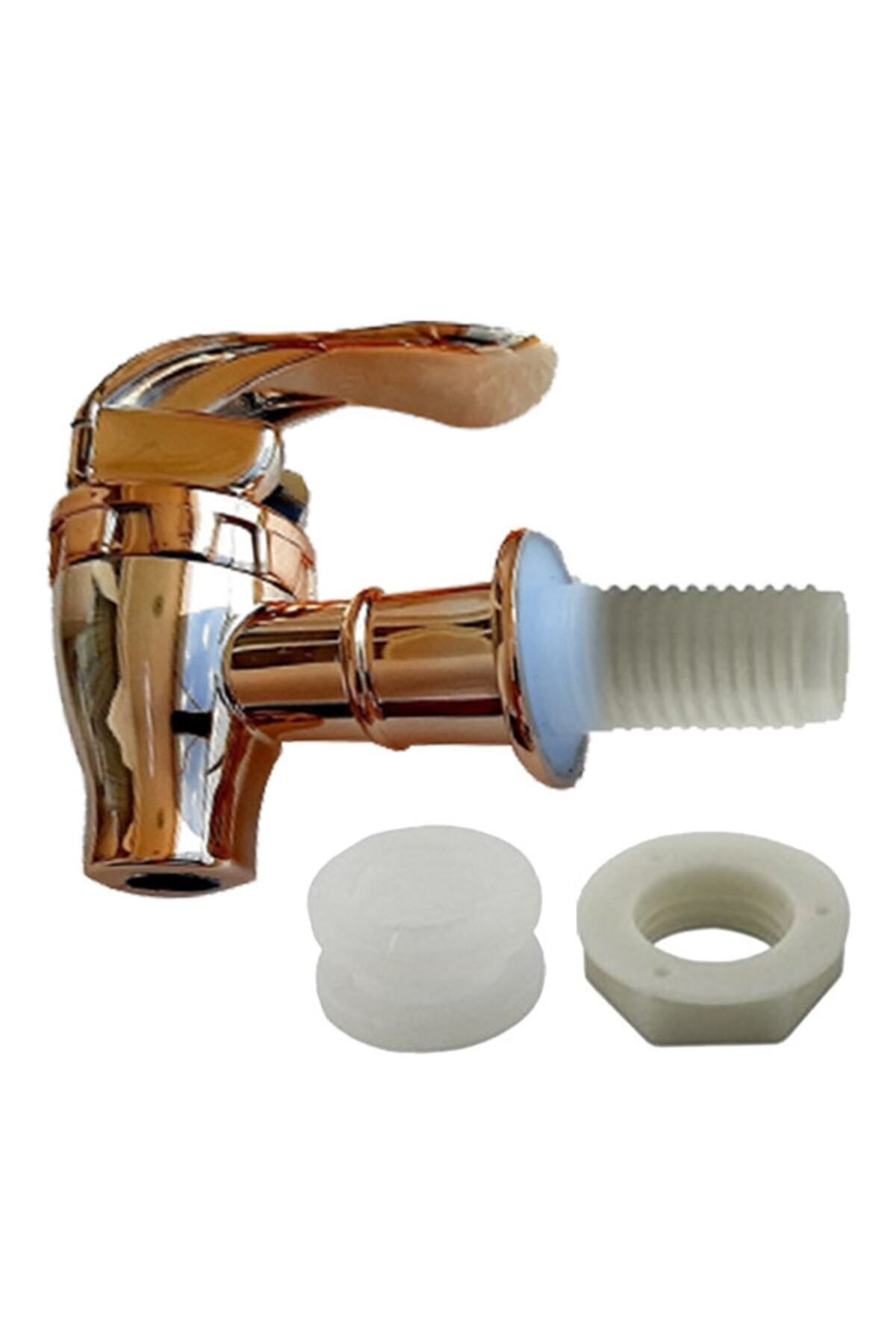 Cam Sebil Ve Damacana Rose/altın Basmalı Yedek Musluğu