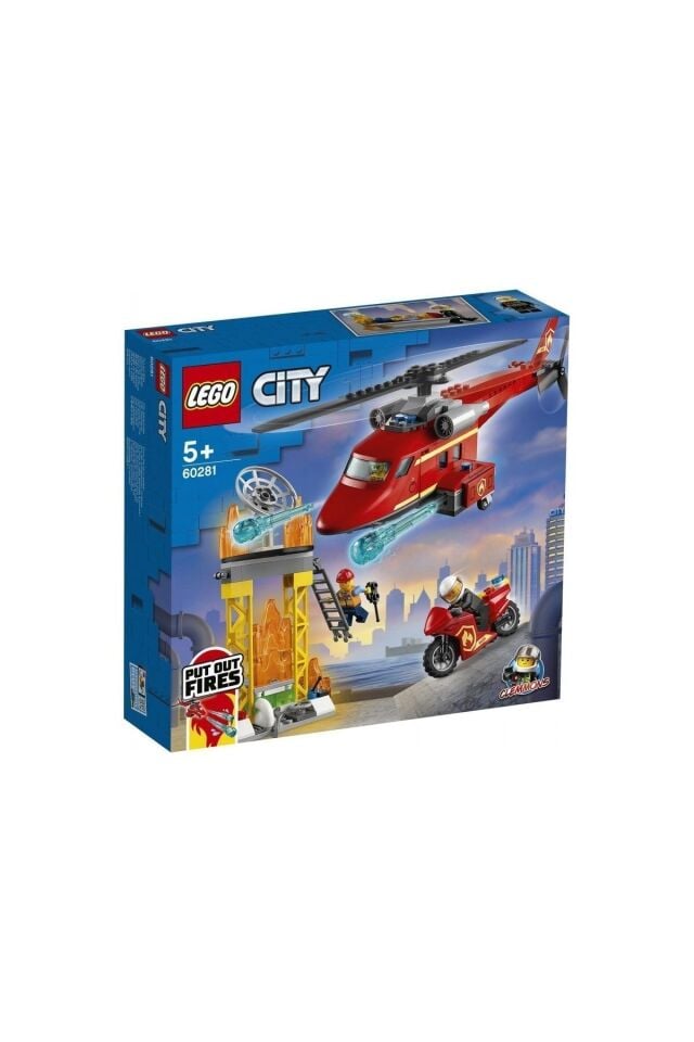 60281 ® City Itfaiye Kurtarma Helikopteri / 212 Parça /+5 Yaş