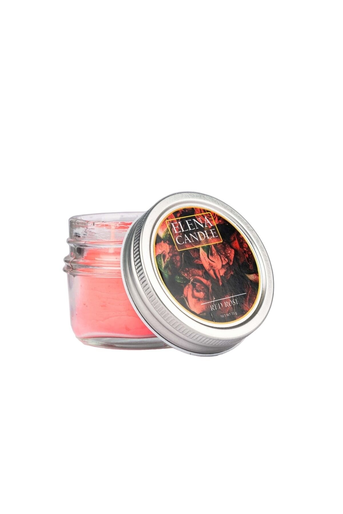Up Elena Candle Kokulu Mum Kırmızı Gül Kokusu 120gr
