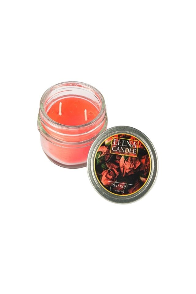 Up Elena Candle Kokulu Mum Kırmızı Gül Kokusu 120gr