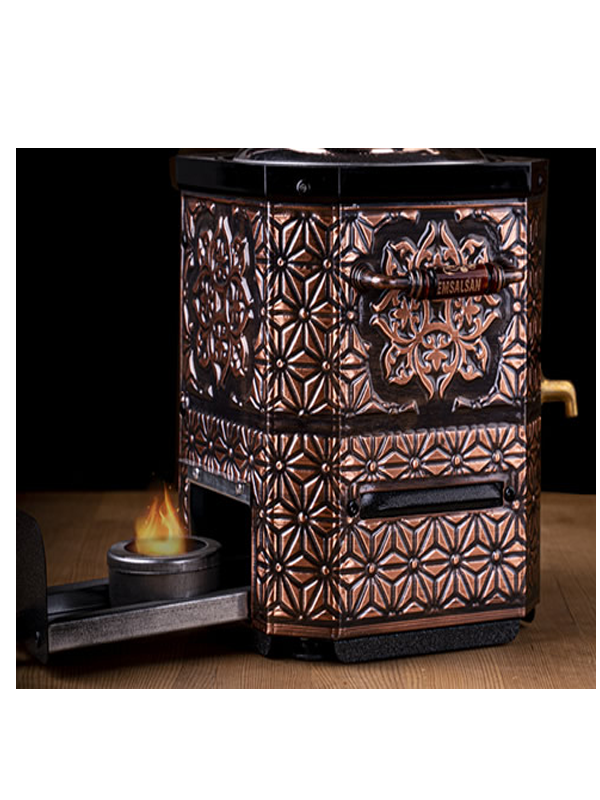 Nostaljik Jelli Çay Semaveri-Bakır Çay Semaveri-Demlik Hediye