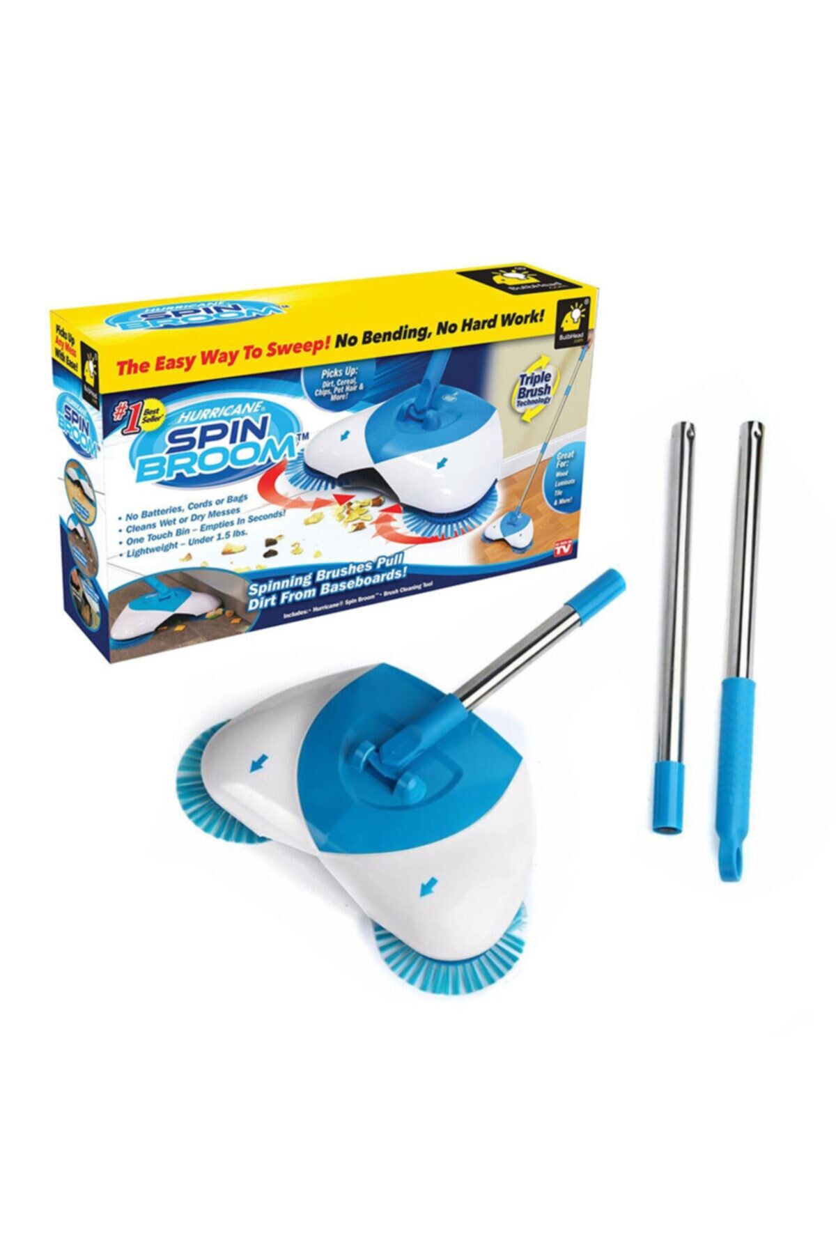 Spin Broom Dikey El Süpürgesi