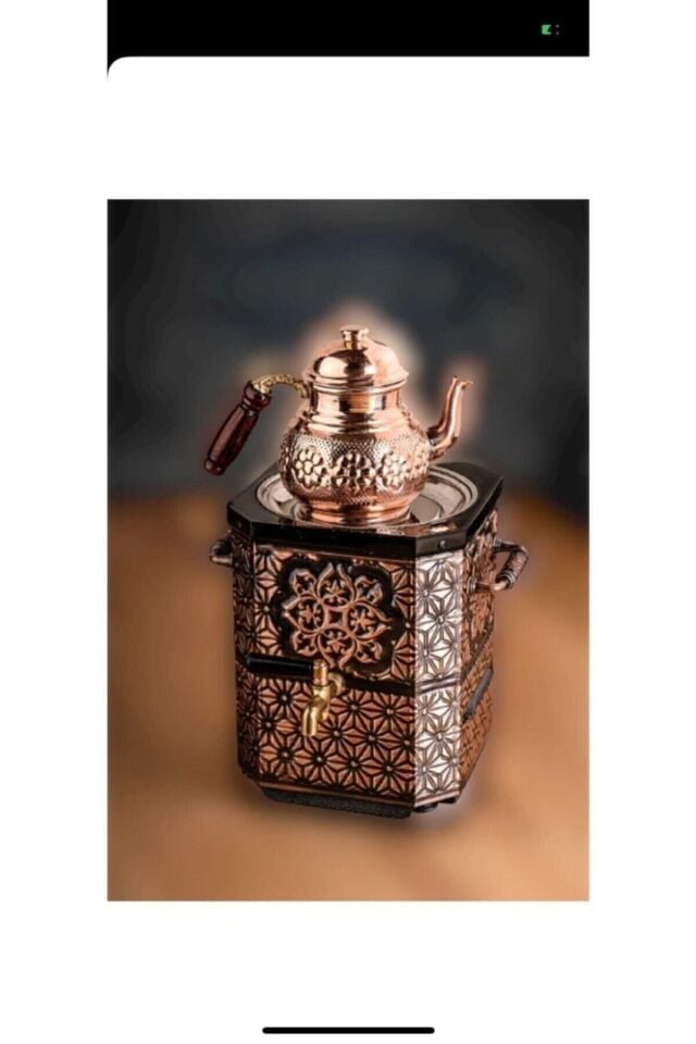 Nostaljik Bakır Jelli Semaver (DEMLİK DAHİLDİR)