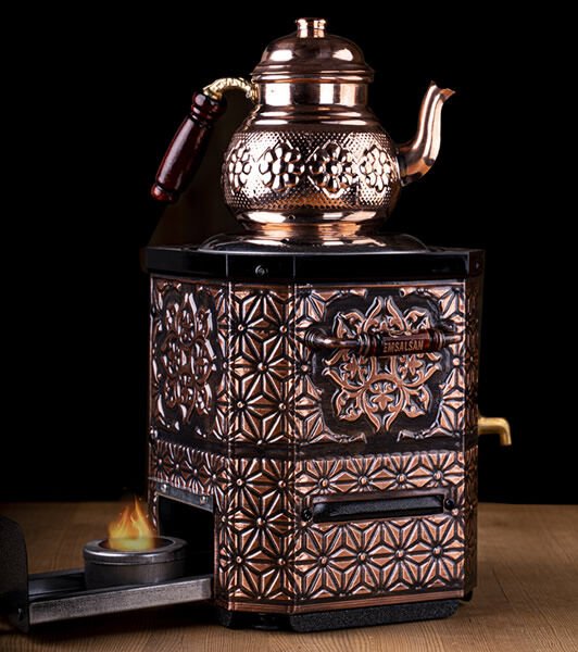 Nostaljik Bakır Jelli Semaver  DEMLİK  HEDİYE