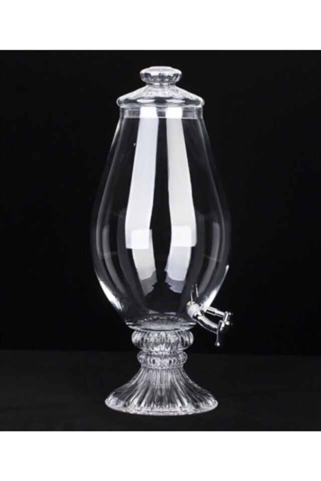 Cam Damacana Oval Su Sebili 5,4lt Cam Şerbetlik