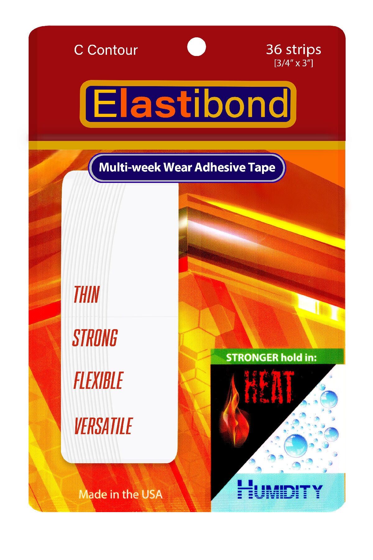 Elastibond Protez Saç Bandı Oval (''c''- 2,0cm X 7.5cm) 36 Adet