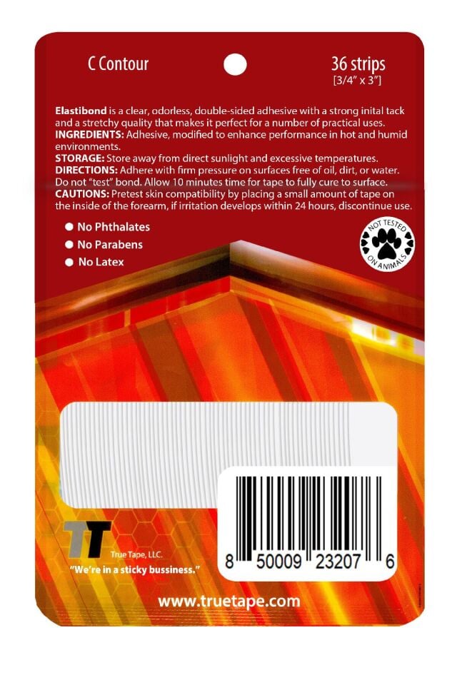 Elastibond Protez Saç Bandı Oval (''c''- 2,0cm X 7.5cm) 36 Adet