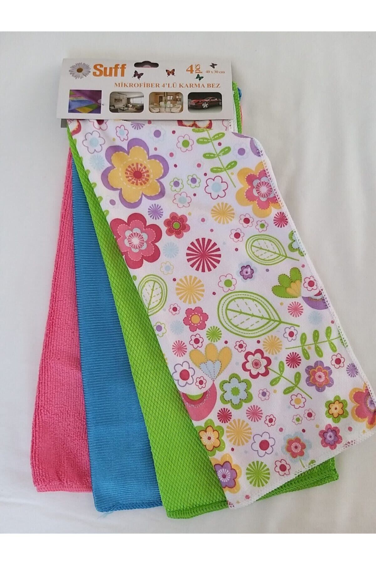 Mikrofiber 4'lü Karma Bez