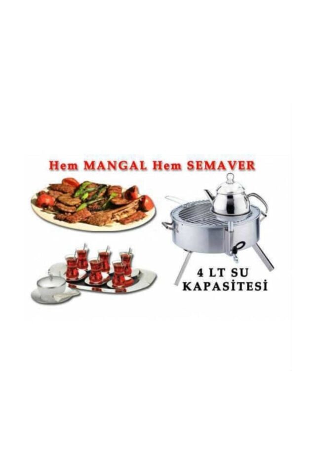 Mangal Semaver 40 Bardak Damga Çay Semaveri..!