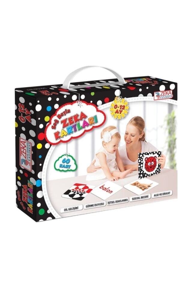 Yükselen Zeka 0-12 Ay Bebek Zeka Kartları Zeka Gelişimi Eğitici
