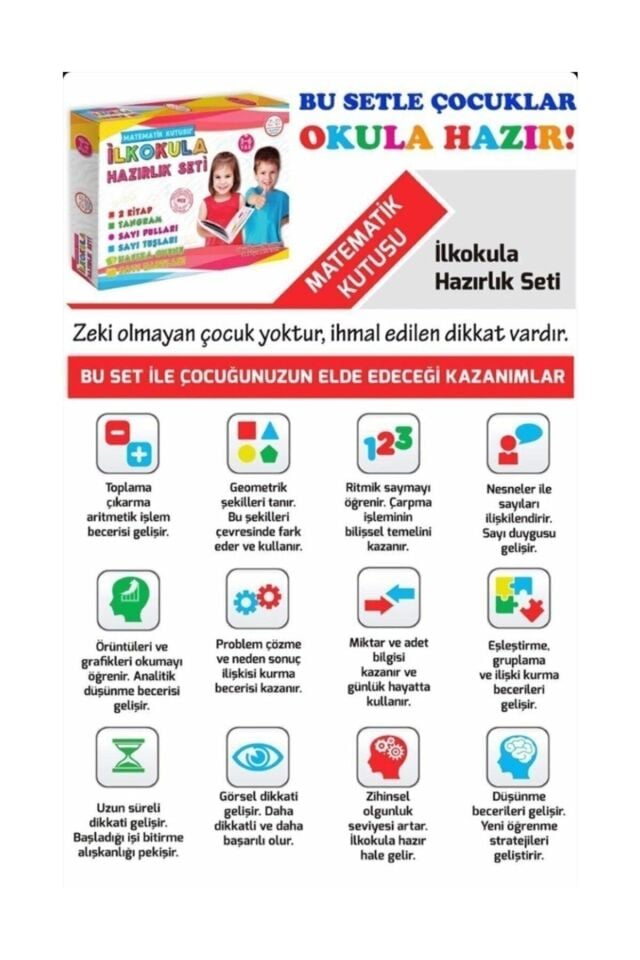 Ilkokula Hazırlık Seti Matematik Kutusu