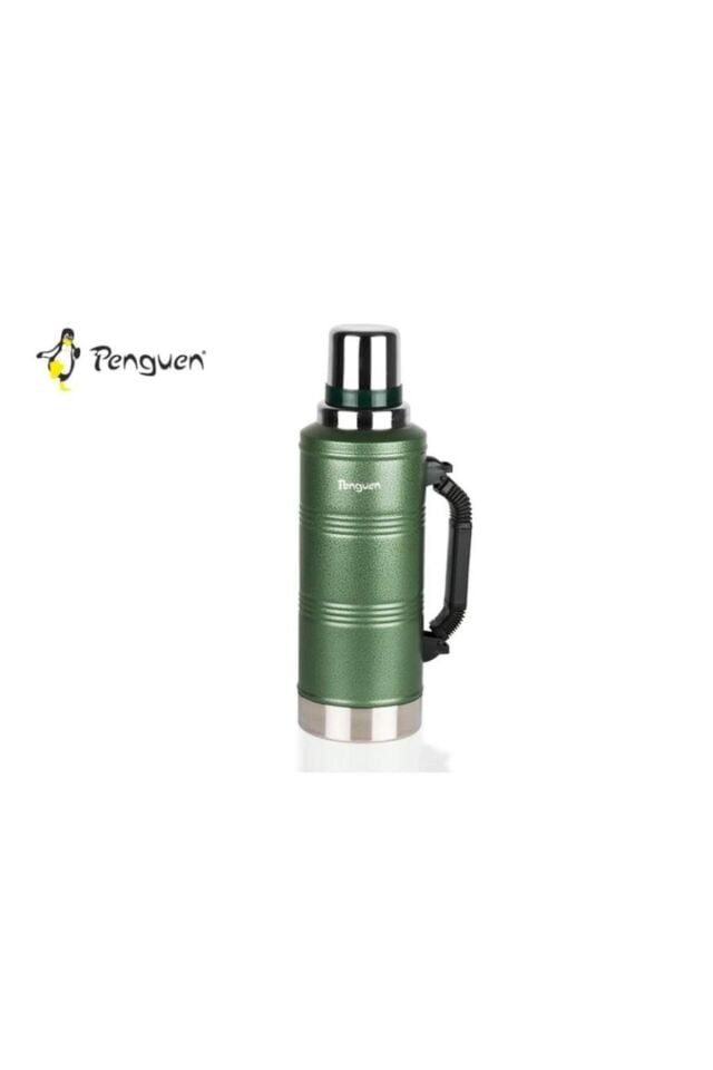 Png-3020 2,2 Lt Çift Kat Kamp Avcı Termos Yeşil